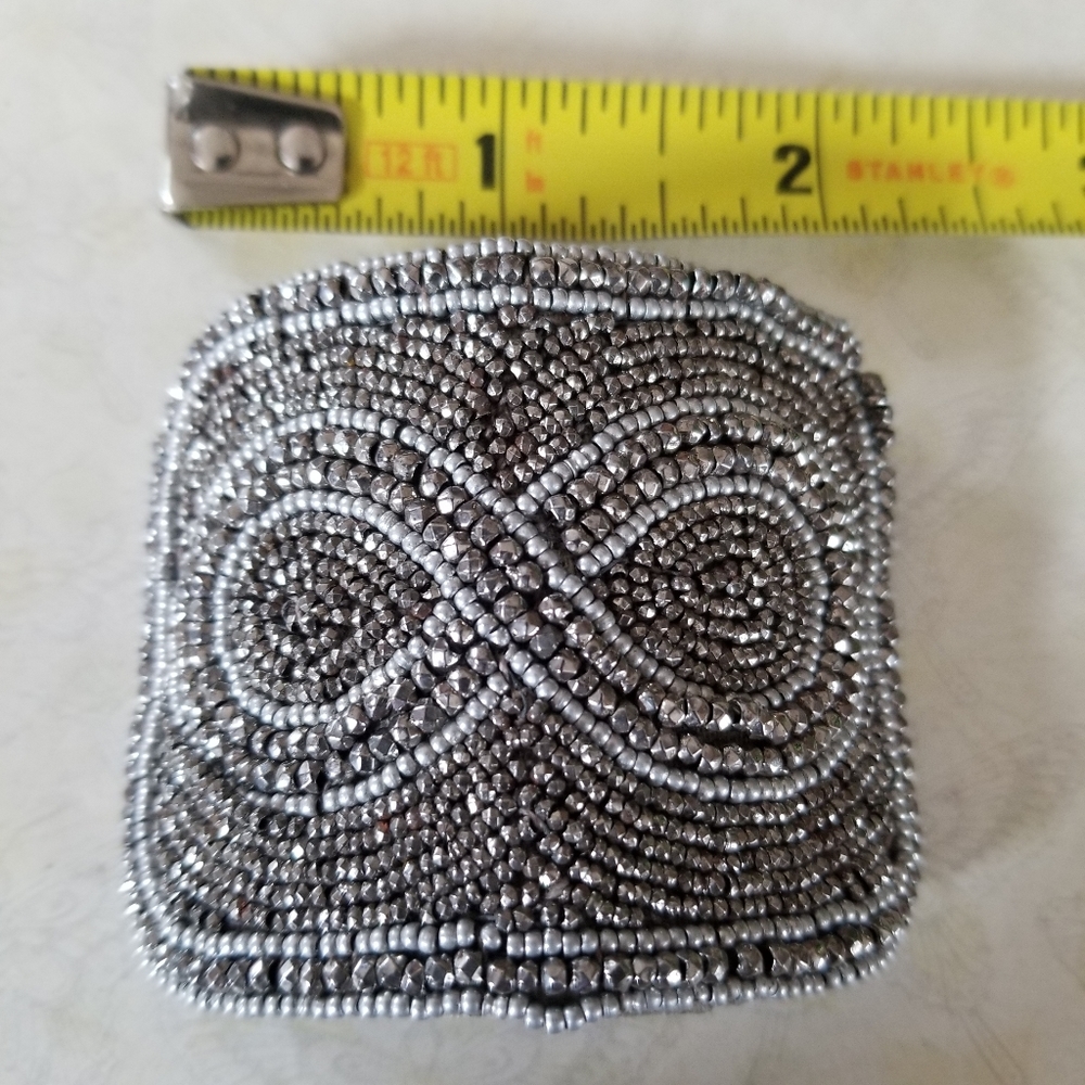 Vintage Antique Art Deco 1920s Made In France Beaded Shoe Clip Buckle Set - Picture 13 of 15